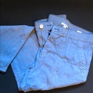 JAMES PERSE Chambray Blue Cotton/Linen pants 28